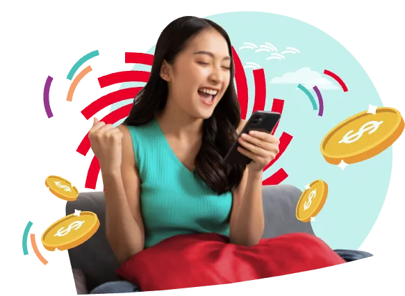 Person using Singlife Account to grow their savings with competitive interest and flexible access to funds.